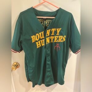 Our Universe Star Wars Bounty Hunters Boba Fett Baseball Jersey M